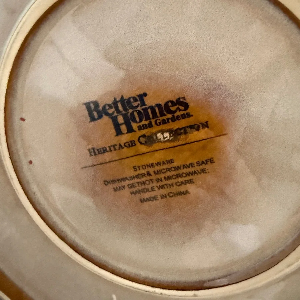 Better Homes and Gardens Turkey Serving Platter Thanksgiving Stoneware 12.5